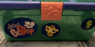 Littlest Pet Shop Tackle Box Carrying Storage Case For Pets And Accessories Lps