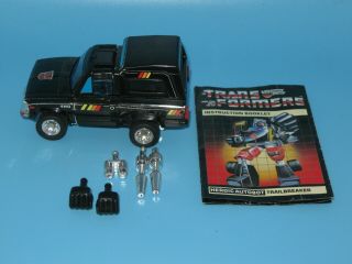 1984 Transformers G1 Trailbreaker With Instruction Booklet & Accessory Parts 2