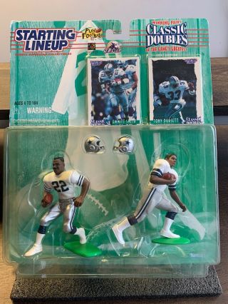 1997 Starting Lineup Classic Doubles Dallas Cowboys Emmitt Smith Tony Dorsett