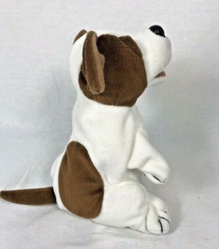 Folkmanis Dog Puppet small Brown white spotted spots Black nose Spot 2227 3