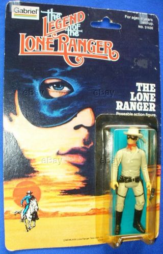 Vintage Gabriel Legend Of The Lone Ranger Action Figure Moc 1980 Toy Carded Hk