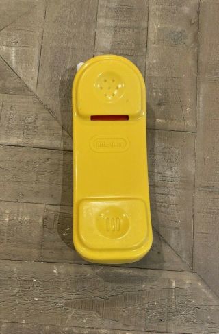 Vintage Little Tikes Yellow Replacement Play Phone Kitchen House Work Bench 3
