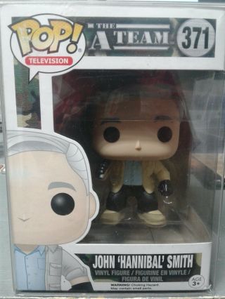 Funko Pop Figure John " Hannibal " Smith 371 Television The A Team With Protector