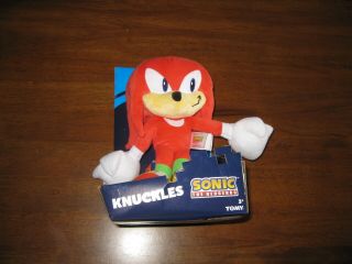 Sonic The Hedgehog Knuckles 12 " Plush Tomy Authentic With Box