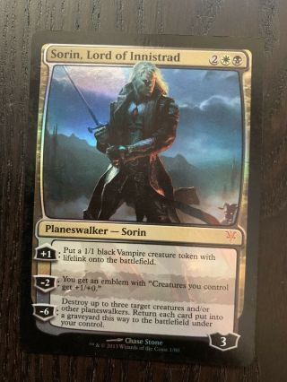 Sorin,  Lord Of Innistrad Foil Planeswalker Magic The Gathering Mtg Duel Deck Nm