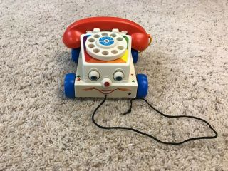Fisher Price Chatter Phone Telephone Pull Toy 2009 Mattel
