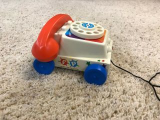 FISHER PRICE Chatter Phone Telephone Pull Toy 2009 Mattel 2