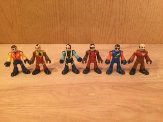 Fisher Price Imaginext Sky Racers Pilot Figures W/ Numbers S: 1 2 3 4 5 6