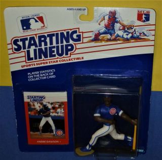 1988 ANDRE DAWSON 8 Chicago Cubs Rookie s/h Starting Lineup 3