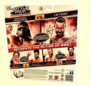 WWE Mattel Macho Man Randy Savage CM Punk Battle Pack Legends vs Superstars 2