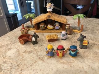 Christmas Story Nativity Manger Scene Little People Fisher Price - Orig Box 2