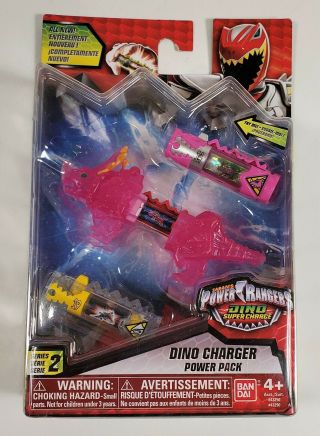 Dino Charge Pink Translucent Power Pack Power Rangers Mosc Series 2