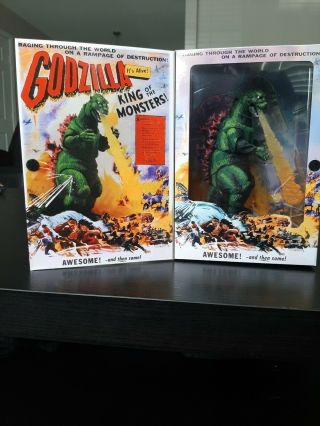Neca Godzilla 12″ Head To Tail 1956 Movie Poster Action Figure Packaging