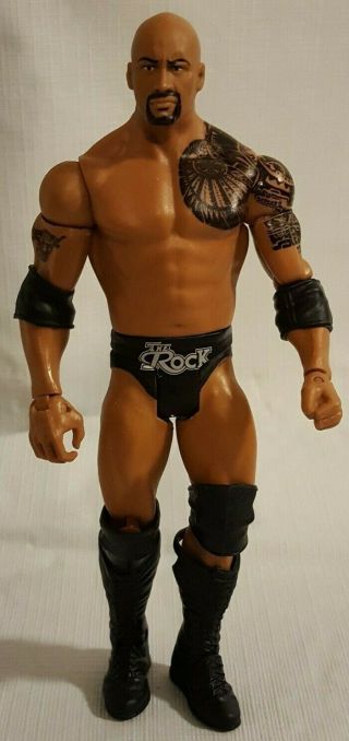 Wwe The Rock Dwayne Johnson Elite Wrestling Figure Mattel 2011