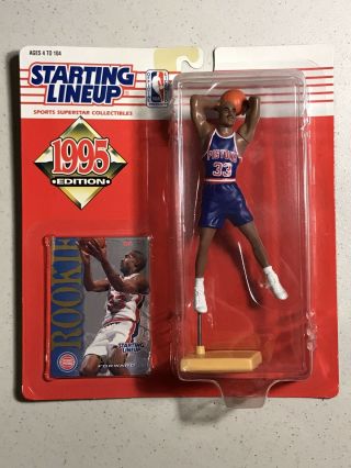 1995 Starting Lineup Grant Hill Nba Detroit Piston Rookie Action Figure
