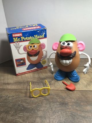 Vintage Playskool Mr.  Potato Head Box Hasbro 1986 Complete