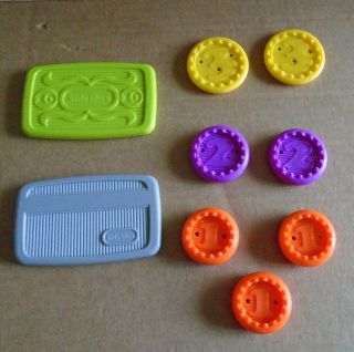 Little Tikes Cash Register Replacement Plastic Coins $10 Bill And Credit Card Sa