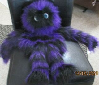 The Puppet Company Plush Purple & Black Monster Full Body Hand Puppet