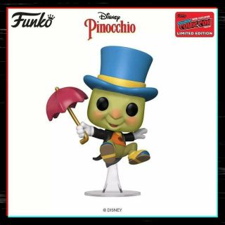 Funko Pop Vinyl Jiminy Cricket 980 Pinocchio Nycc 2020 Shared Sticker