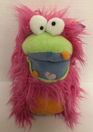 Manhattan Toy Pappa Geppetto Monster Puppet 10 " Plush Mwt 2006 Pink Multi - Color