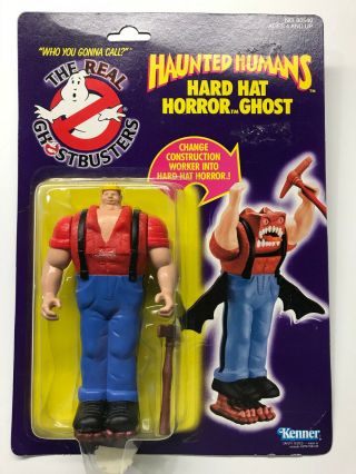 Vintage Ghostbusters Hard Hat Horror Action Figure Nip