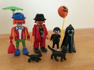 Playmobil Cats And Clowns And Child Figure Accessories Halloween