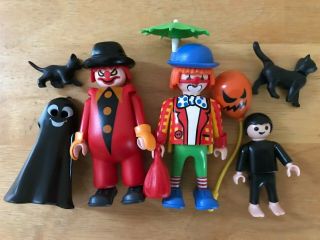 Playmobil Cats and Clowns and Child Figure Accessories Halloween 2