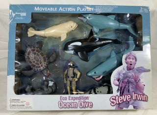 Steve Irwin Eco Expedition Ocean Dive Moveable Action Playset 2006