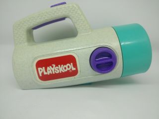 Playskool Flashlight Color Changing Filter Red Green Grey Vintage 1980s