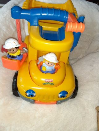 Fisher Price Little People Dump Truck 2001 / 2002 With 2 People