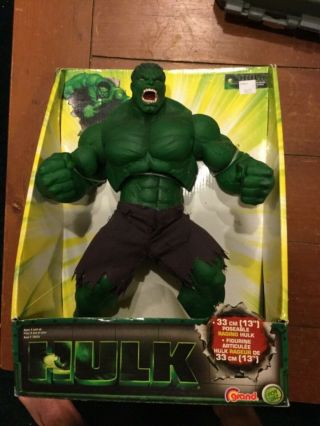 Marvel Hulk Movie 2003 Raging Hulk 13 " Poseable Action Figure Toybiz 70525