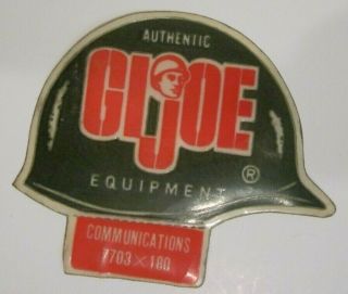 Hasbro Gi Joe 1964 Action Marine 7703 Communications Set Helmet Sticker Rare