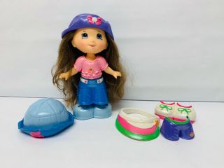 Fisher Price Snap N Style Doll With Hats Clothes Shoes Etc 2005 Brown Hair