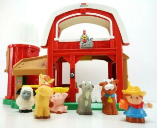 Fisher Price Little People Barn Ages 1 - 4 Yrs Farm Silo Stable Fun Animal Sounds