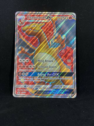 Charizard Gx Sm60 - Ultra Rare Jumbo Promo Pokémon Card - Full Art - Oversized - Lp