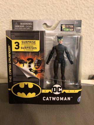 Spin Master Dc The Caped Crusader Catwoman 4 " 1st Edition - Hard To Find