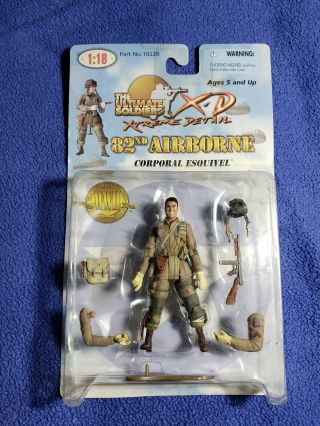 Ultimate Soldier Xd 1:18 Scale Wwii 82nd Airborne Corporal Esquivel Figure - Moc