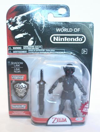 World Of Nintendo Jakks Shadow Dark Link Figure Zelda - Exclusive