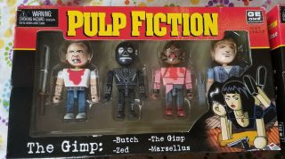 Neca Pulp Fiction GEOMS Complete Set Butch Gimp Zed Mia Vincent Jules Marsellus 3