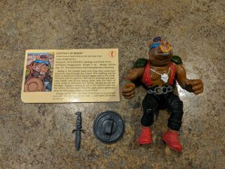 Vintage 1988 Teenage Mutant Ninja Turtles Tmnt Bebop Action Figure -
