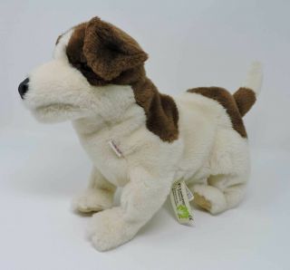 Folkmanis Jack Russell Terrier Dog Puppet Brown Beige 14 " Soft Toy