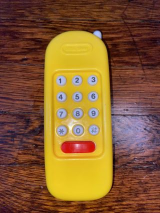 Vintage Little Tikes Yellow Replacement Play Phone Kitchen House Push Button