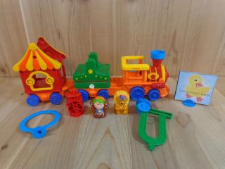 Fisher Price Little People Big Top Circus Train 72753 Lion Monkey 1998