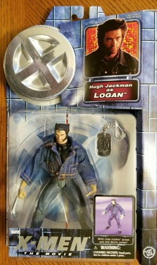 Logan Marvel X - Men The Movie Wolverine Jean Jacket 6 " Action Figure Toybiz 2000