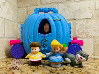 Fisher - Price Little People Disney Princess Cinderella Carriage Fold N Go Playset
