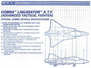 G.  I.  Joe Series 11 Vintage Blueprints Instructions Cobra Liquidator Atf