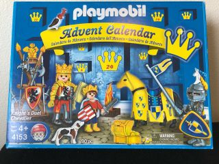 Playmobil 4153 Vintage Christmas Knights Advent Calendar W/ Box,  Etc.