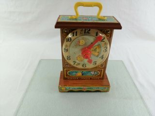 Vintage 1962 Fisher Price Musical Teaching Tick Tock Clock 997
