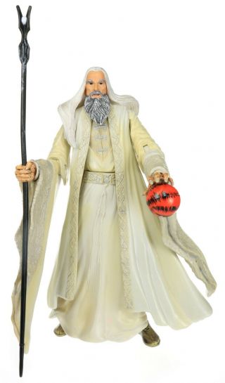 Lord Of The Rings Two Towers Saruman The White Action Figure Lotr Tt Toy Biz