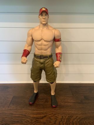 John Cena Large 31 " Red Life Like Action Figure 2014 Wicked Cool Toys Wwe Wwf